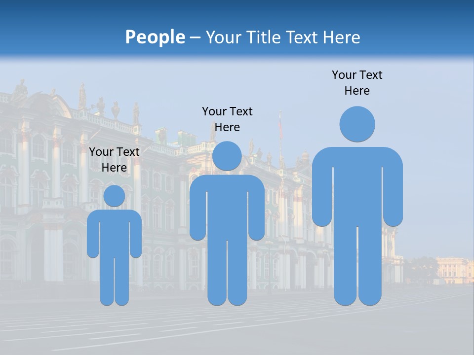 A Large Building With A Blue Sky In The Background PowerPoint Template