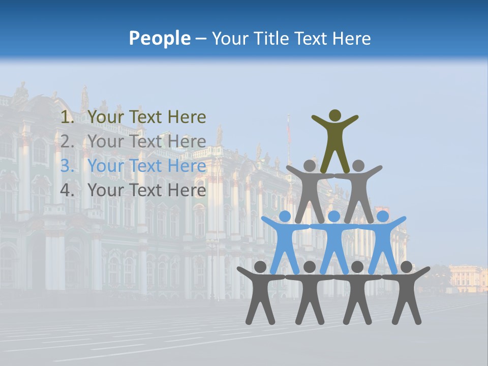 A Large Building With A Blue Sky In The Background PowerPoint Template