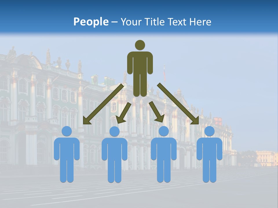 A Large Building With A Blue Sky In The Background PowerPoint Template