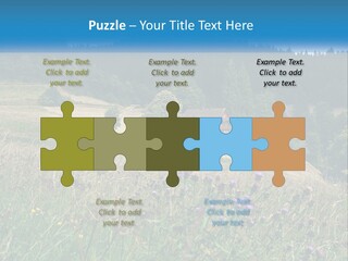 A House In The Middle Of A Field With Trees In The Background PowerPoint Template
