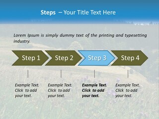 A House In The Middle Of A Field With Trees In The Background PowerPoint Template