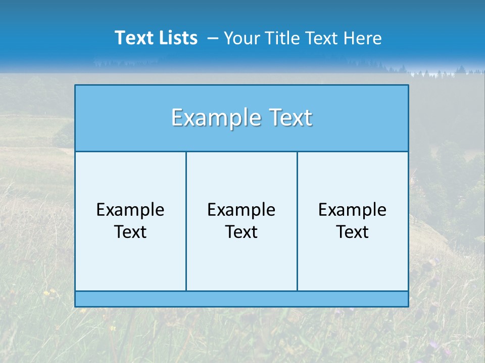 A House In The Middle Of A Field With Trees In The Background PowerPoint Template