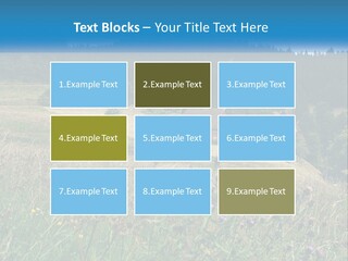 A House In The Middle Of A Field With Trees In The Background PowerPoint Template