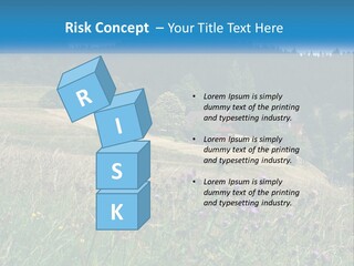A House In The Middle Of A Field With Trees In The Background PowerPoint Template