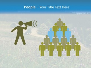 A House In The Middle Of A Field With Trees In The Background PowerPoint Template