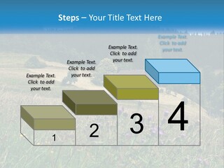 A House In The Middle Of A Field With Trees In The Background PowerPoint Template