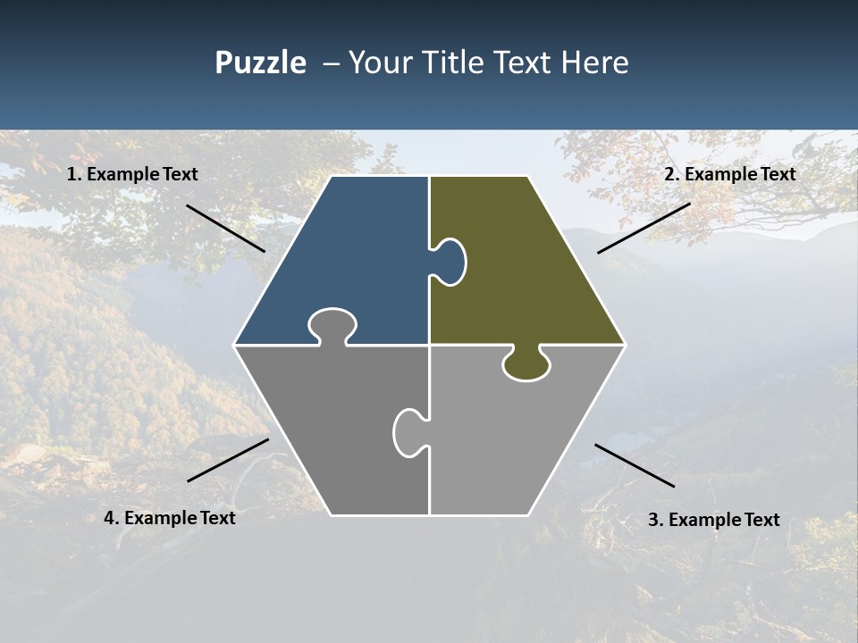 A Scenic View Of A Valley With Trees And Mountains In The Background PowerPoint Template