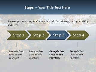 A Scenic View Of A Valley With Trees And Mountains In The Background PowerPoint Template