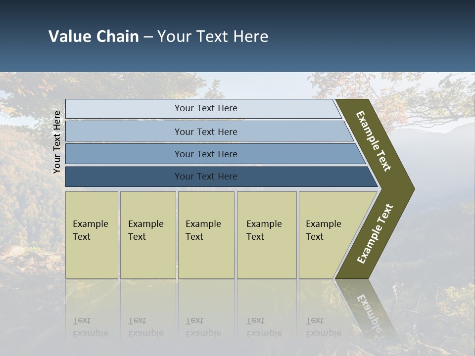 A Scenic View Of A Valley With Trees And Mountains In The Background PowerPoint Template