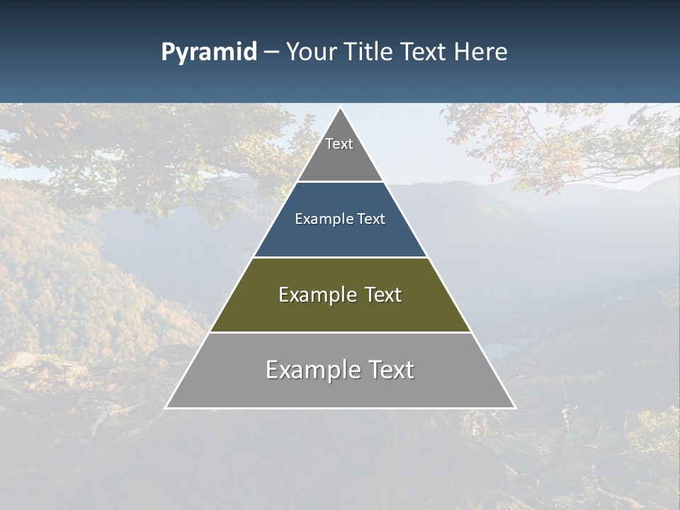 A Scenic View Of A Valley With Trees And Mountains In The Background PowerPoint Template
