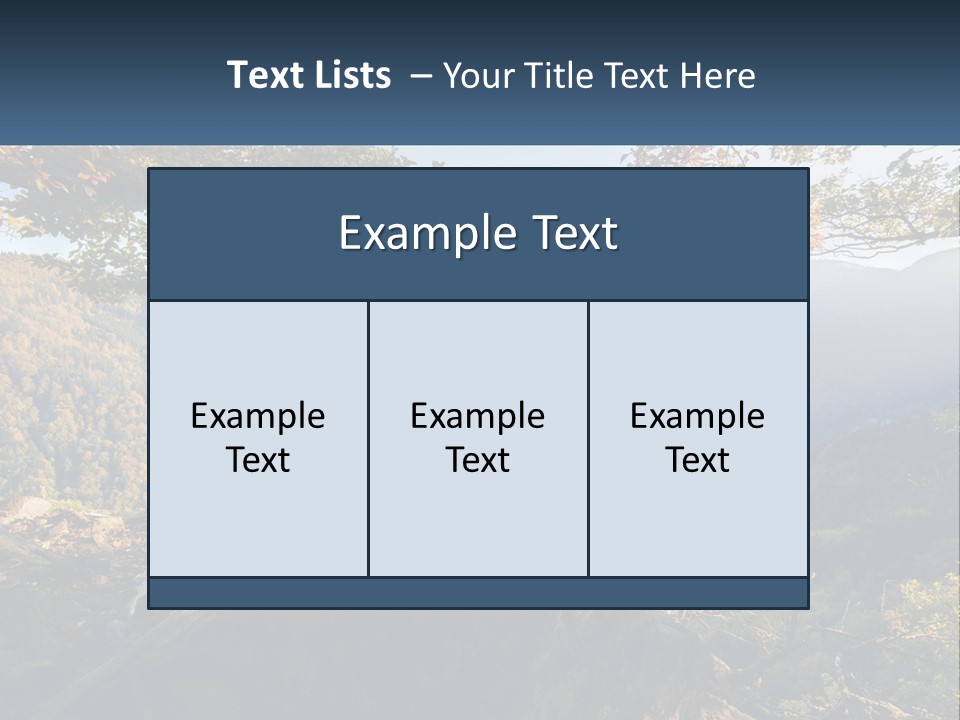 A Scenic View Of A Valley With Trees And Mountains In The Background PowerPoint Template