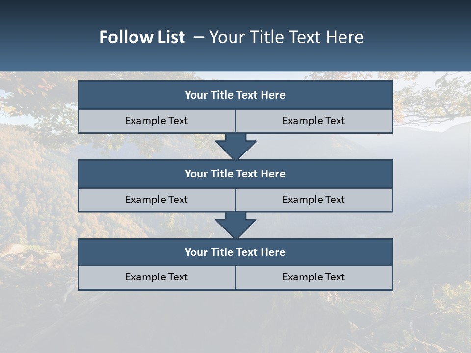 A Scenic View Of A Valley With Trees And Mountains In The Background PowerPoint Template
