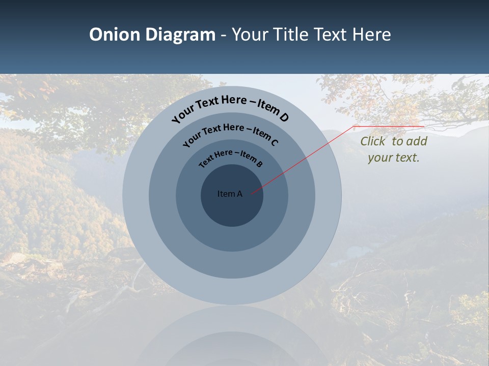 A Scenic View Of A Valley With Trees And Mountains In The Background PowerPoint Template