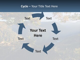 A Scenic View Of A Valley With Trees And Mountains In The Background PowerPoint Template