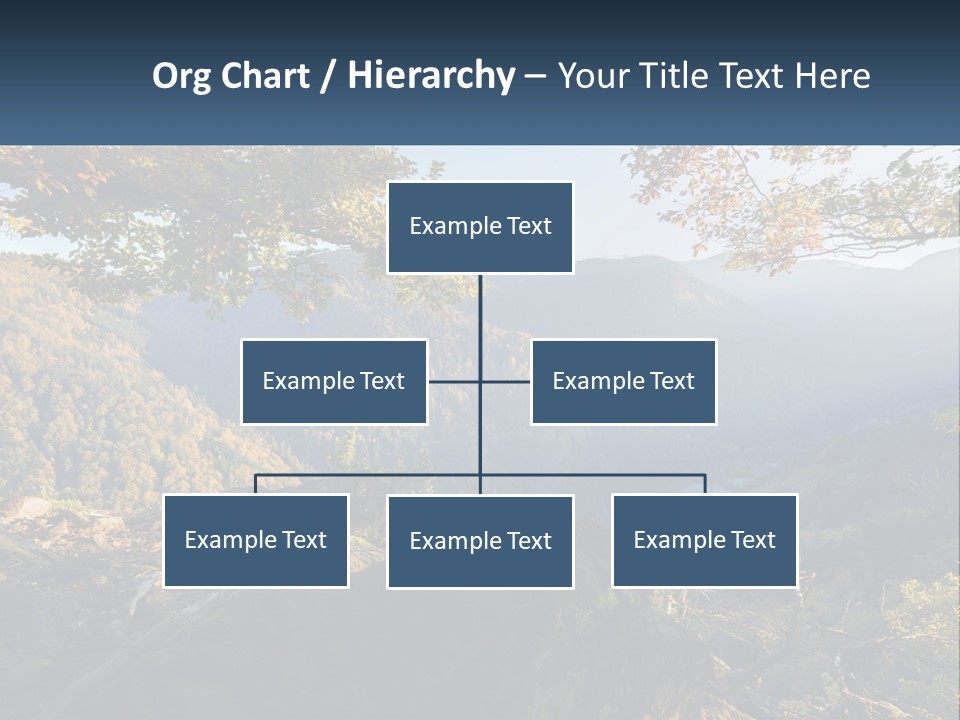 A Scenic View Of A Valley With Trees And Mountains In The Background PowerPoint Template