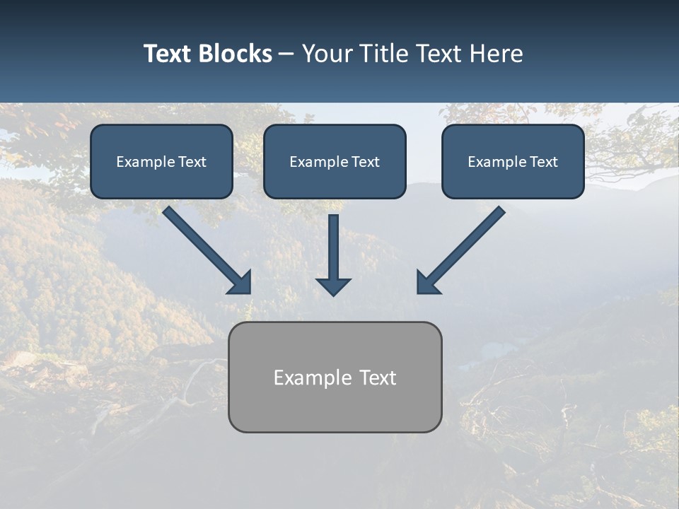 A Scenic View Of A Valley With Trees And Mountains In The Background PowerPoint Template