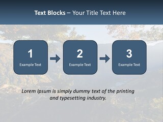 A Scenic View Of A Valley With Trees And Mountains In The Background PowerPoint Template