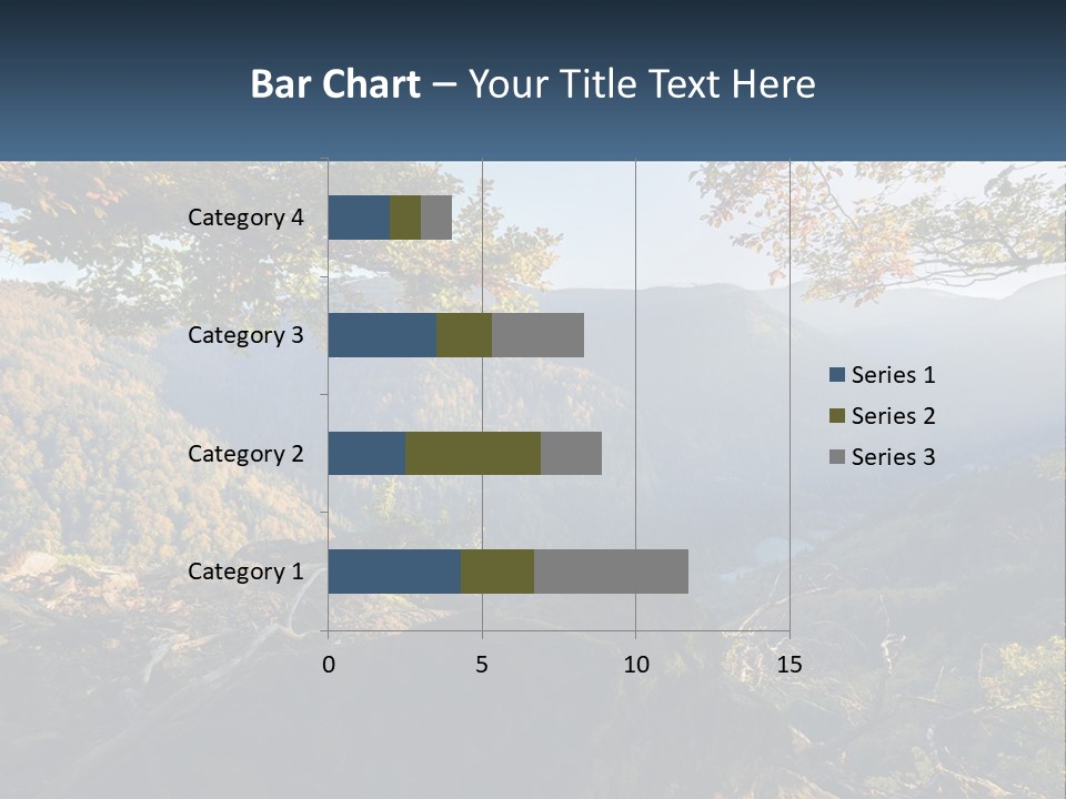 A Scenic View Of A Valley With Trees And Mountains In The Background PowerPoint Template