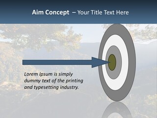 A Scenic View Of A Valley With Trees And Mountains In The Background PowerPoint Template