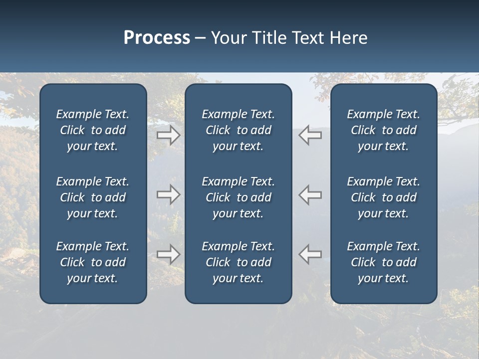 A Scenic View Of A Valley With Trees And Mountains In The Background PowerPoint Template