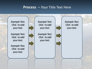 A Scenic View Of A Valley With Trees And Mountains In The Background PowerPoint Template
