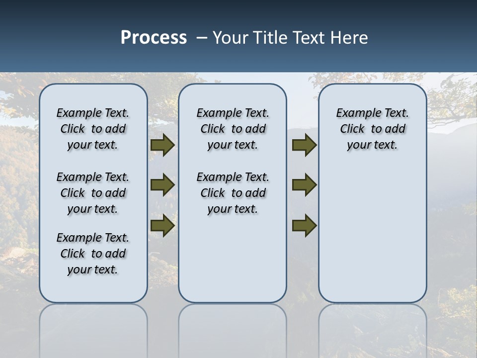 A Scenic View Of A Valley With Trees And Mountains In The Background PowerPoint Template