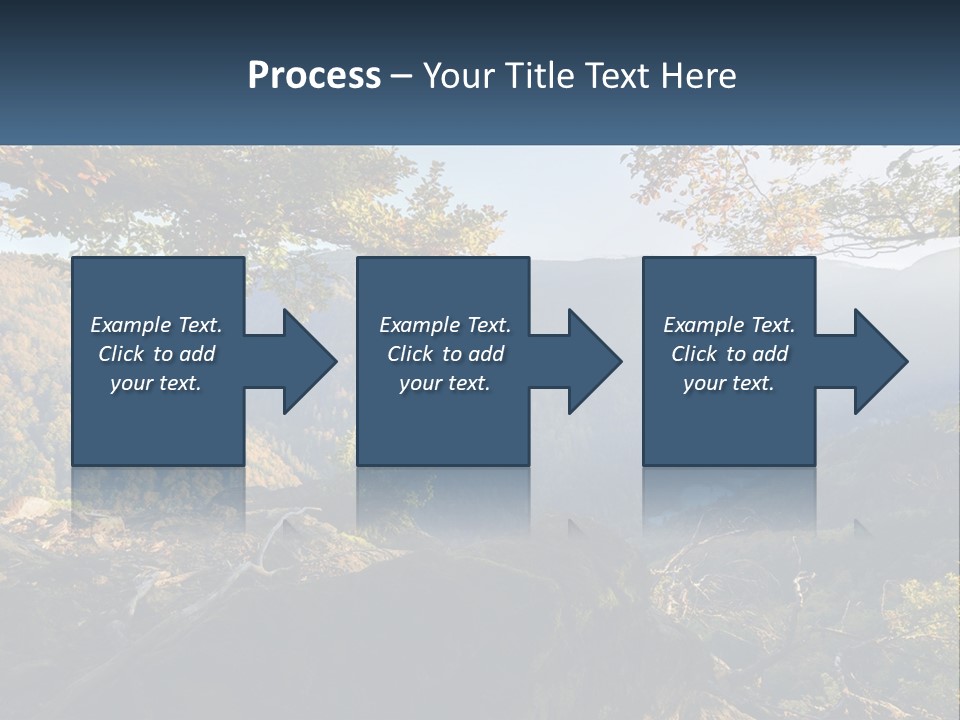 A Scenic View Of A Valley With Trees And Mountains In The Background PowerPoint Template