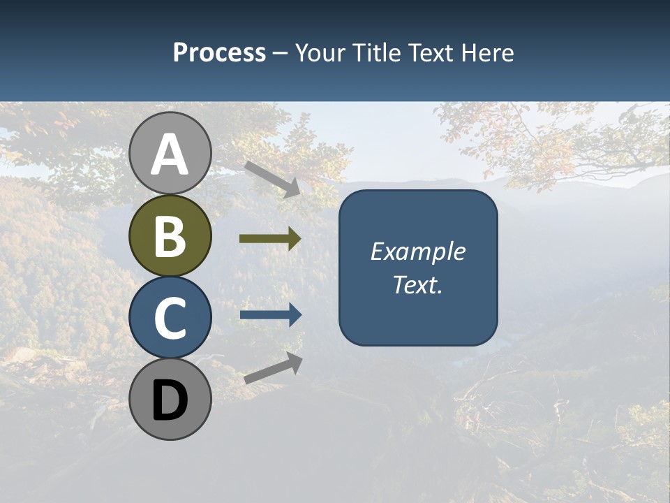 A Scenic View Of A Valley With Trees And Mountains In The Background PowerPoint Template