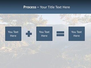 A Scenic View Of A Valley With Trees And Mountains In The Background PowerPoint Template