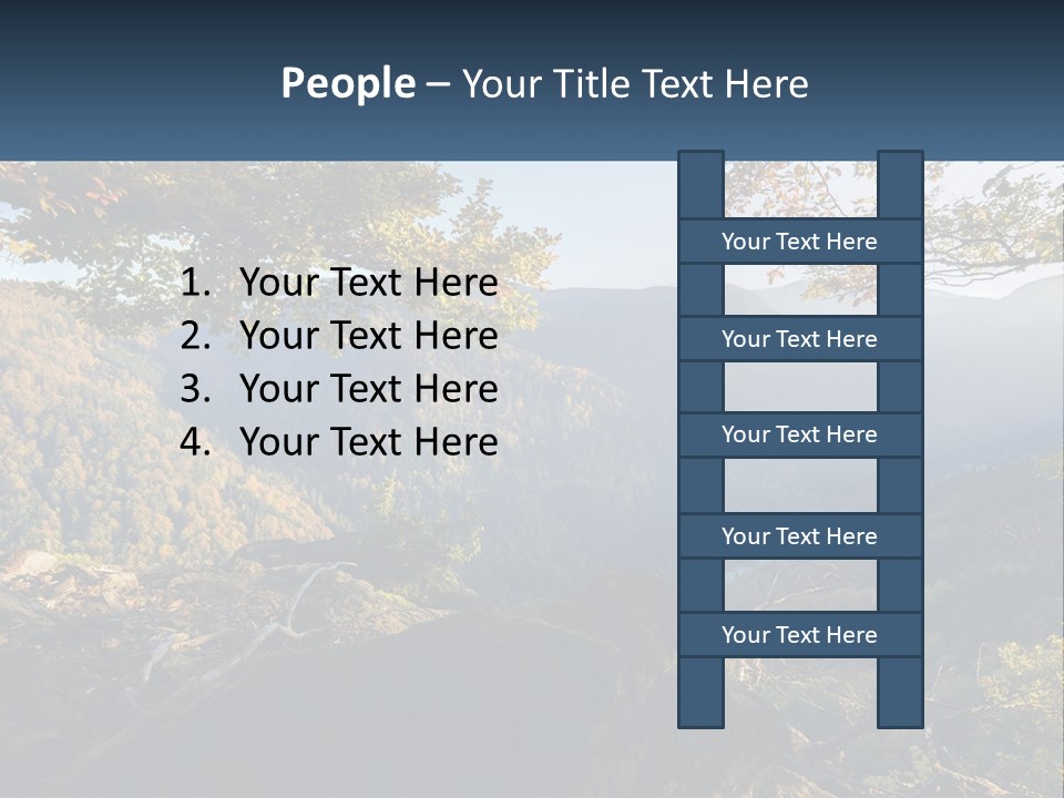 A Scenic View Of A Valley With Trees And Mountains In The Background PowerPoint Template