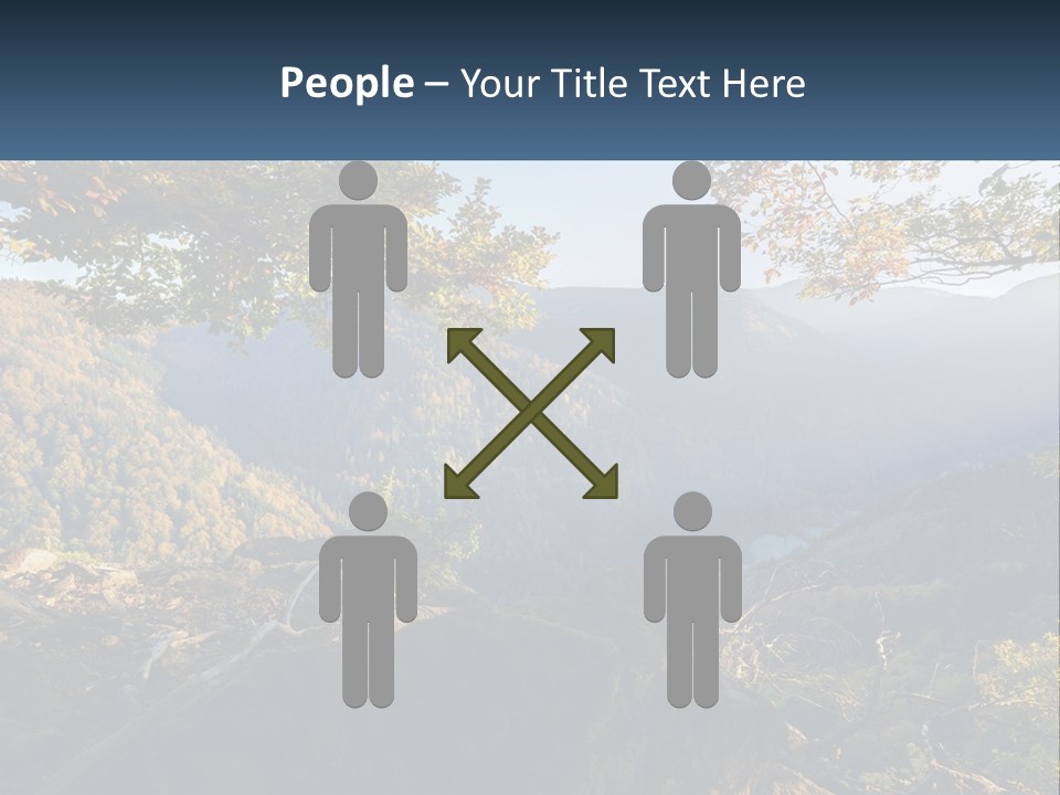 A Scenic View Of A Valley With Trees And Mountains In The Background PowerPoint Template