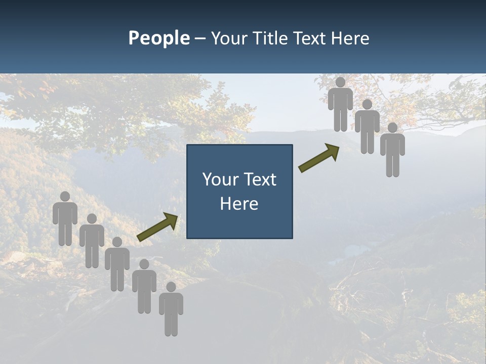 A Scenic View Of A Valley With Trees And Mountains In The Background PowerPoint Template