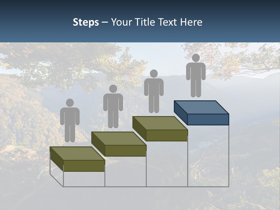 A Scenic View Of A Valley With Trees And Mountains In The Background PowerPoint Template