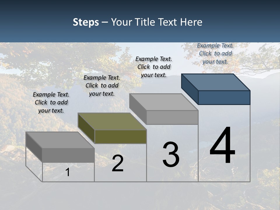 A Scenic View Of A Valley With Trees And Mountains In The Background PowerPoint Template