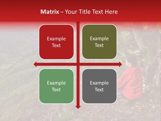 A Man Sitting On Top Of A Mountain Next To A Tree PowerPoint Template