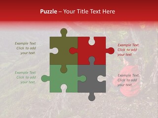 A Man Sitting On Top Of A Mountain Next To A Tree PowerPoint Template