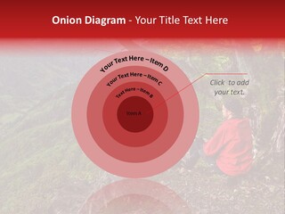 A Man Sitting On Top Of A Mountain Next To A Tree PowerPoint Template