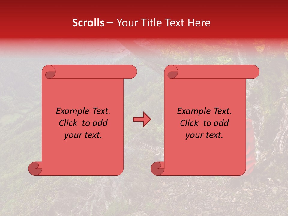 A Man Sitting On Top Of A Mountain Next To A Tree PowerPoint Template
