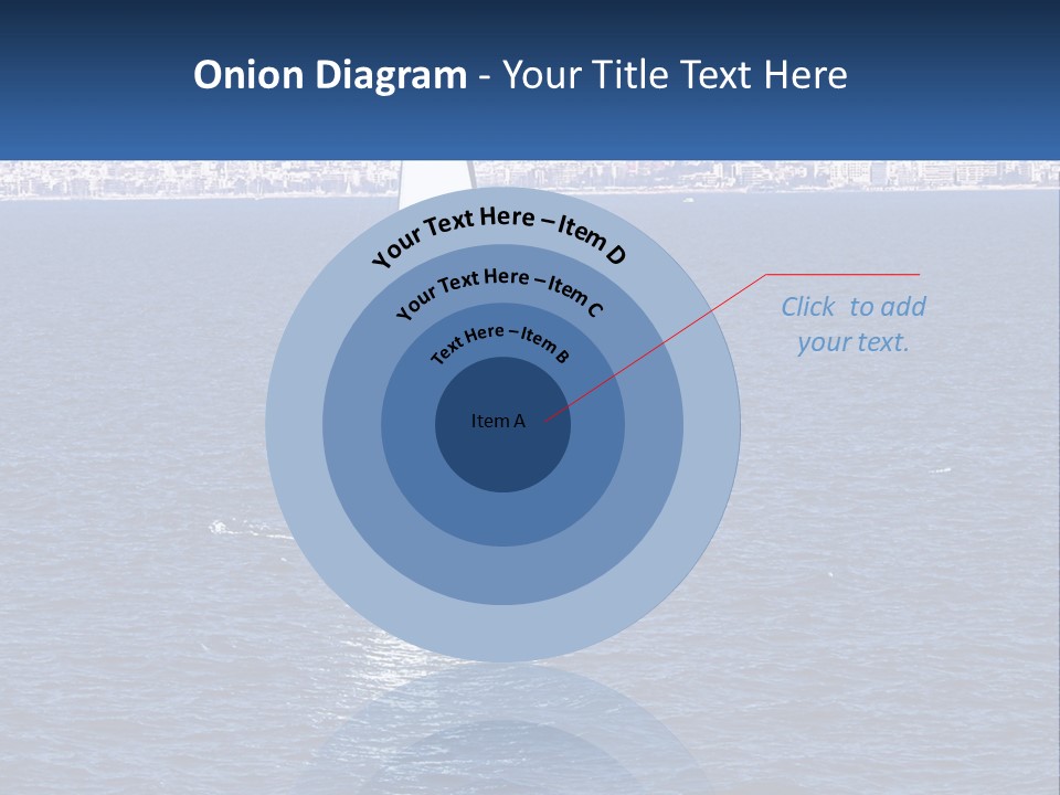 A Sailboat In A Body Of Water With A City In The Background PowerPoint Template