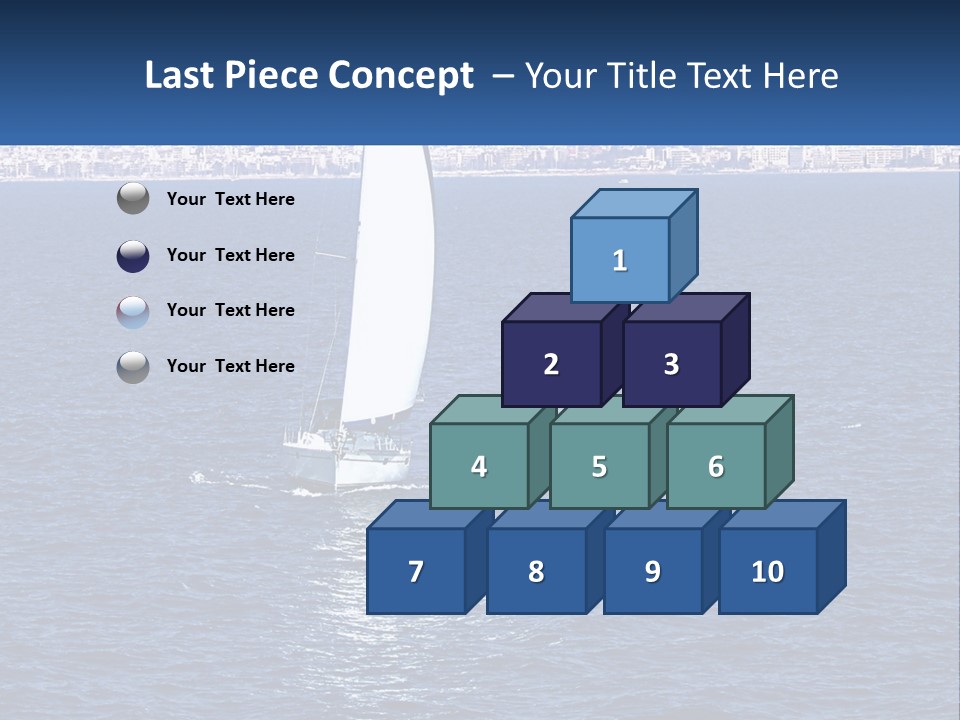 A Sailboat In A Body Of Water With A City In The Background PowerPoint Template