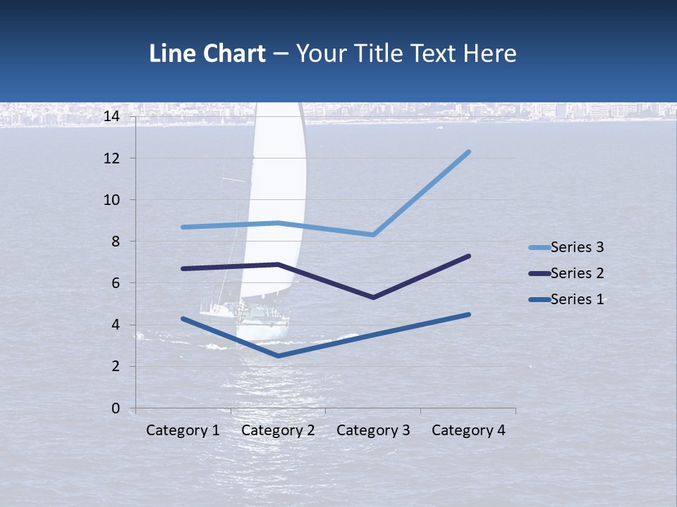 A Sailboat In A Body Of Water With A City In The Background PowerPoint Template