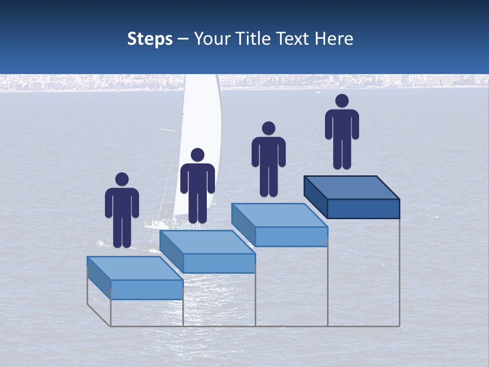 A Sailboat In A Body Of Water With A City In The Background PowerPoint Template