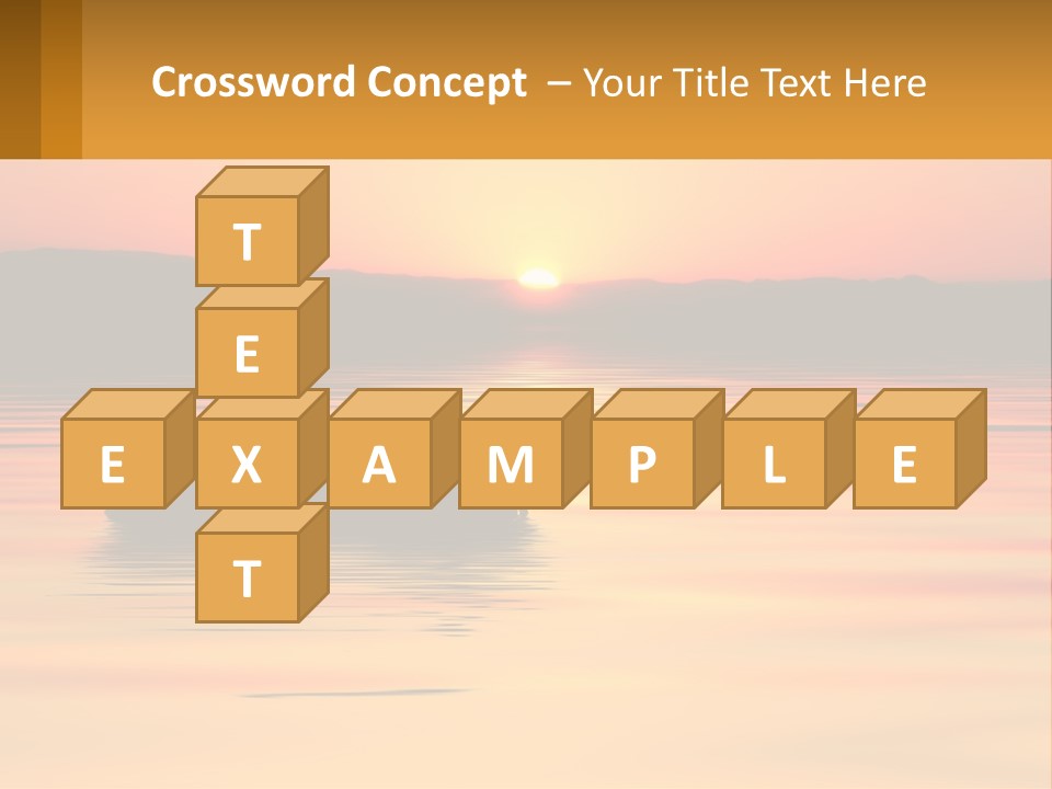 A Boat Floating On Top Of A Lake At Sunset PowerPoint Template