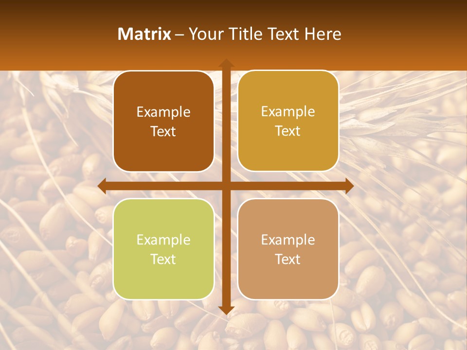 A Pile Of Wheat With The Words Name Of Presentation On It PowerPoint Template
