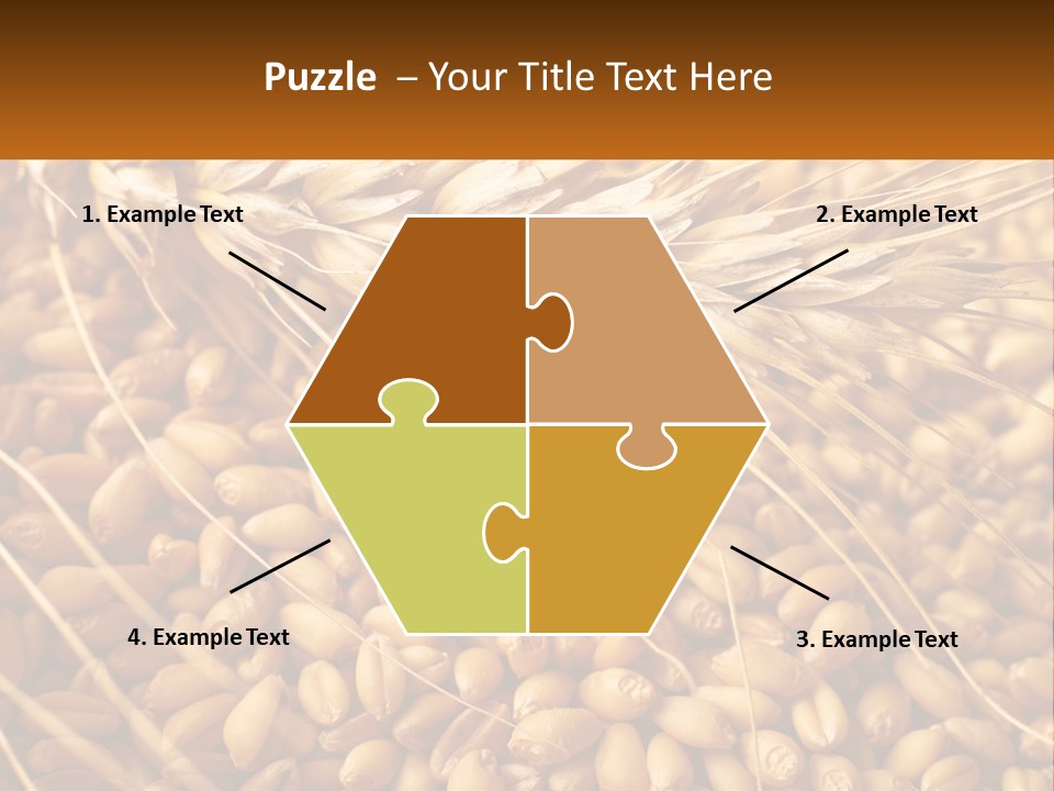 A Pile Of Wheat With The Words Name Of Presentation On It PowerPoint Template