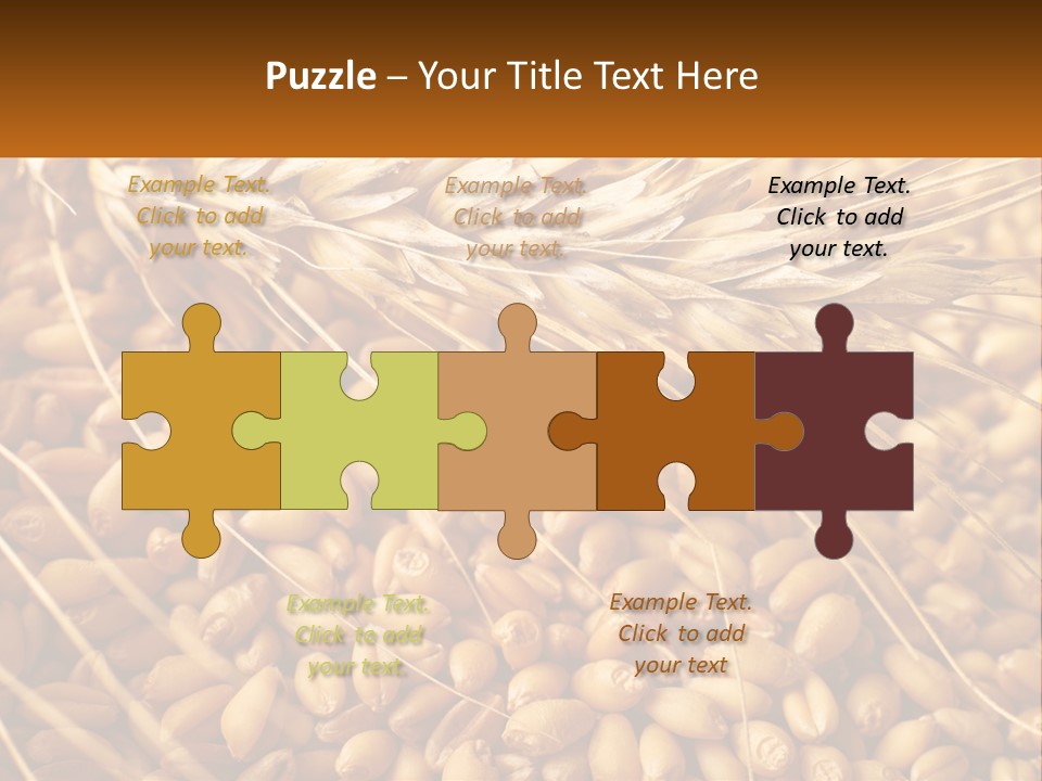 A Pile Of Wheat With The Words Name Of Presentation On It PowerPoint Template