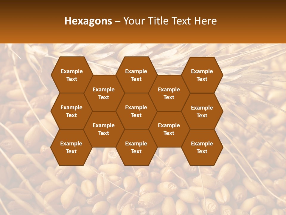 A Pile Of Wheat With The Words Name Of Presentation On It PowerPoint Template