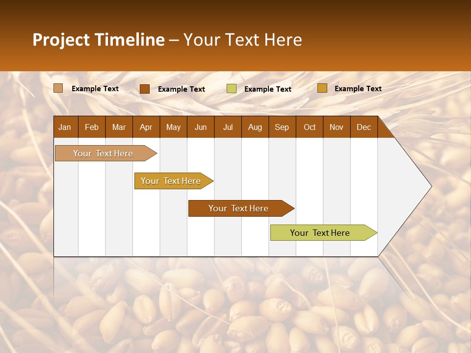 A Pile Of Wheat With The Words Name Of Presentation On It PowerPoint Template