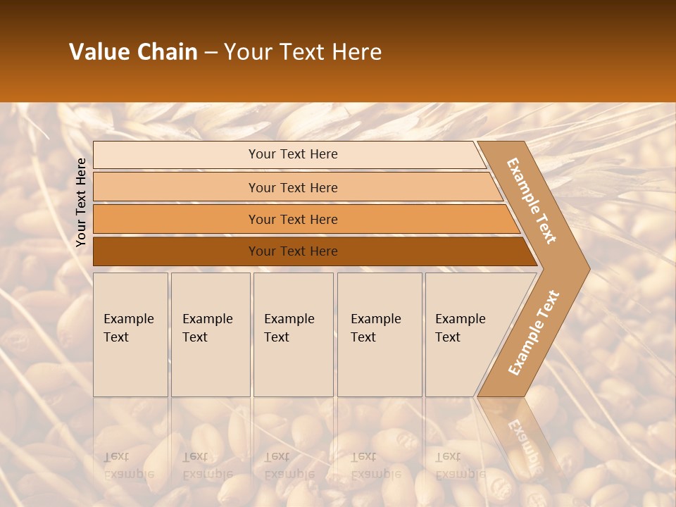 A Pile Of Wheat With The Words Name Of Presentation On It PowerPoint Template