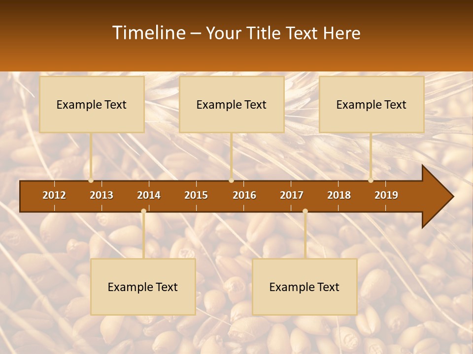 A Pile Of Wheat With The Words Name Of Presentation On It PowerPoint Template